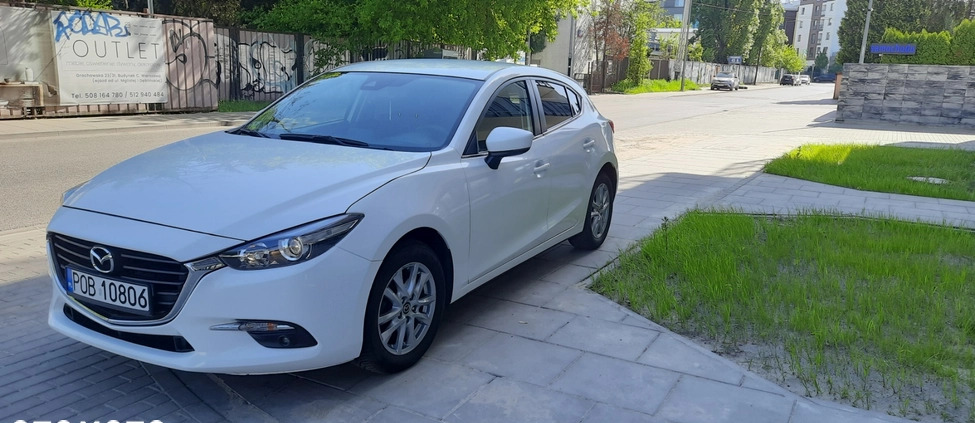 Mazda 3 cena 52700 przebieg: 72800, rok produkcji 2017 z Warszawa małe 781